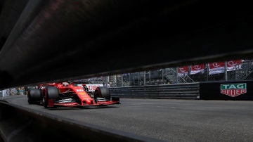 Charles Leclerc, en acción en Montecarlo