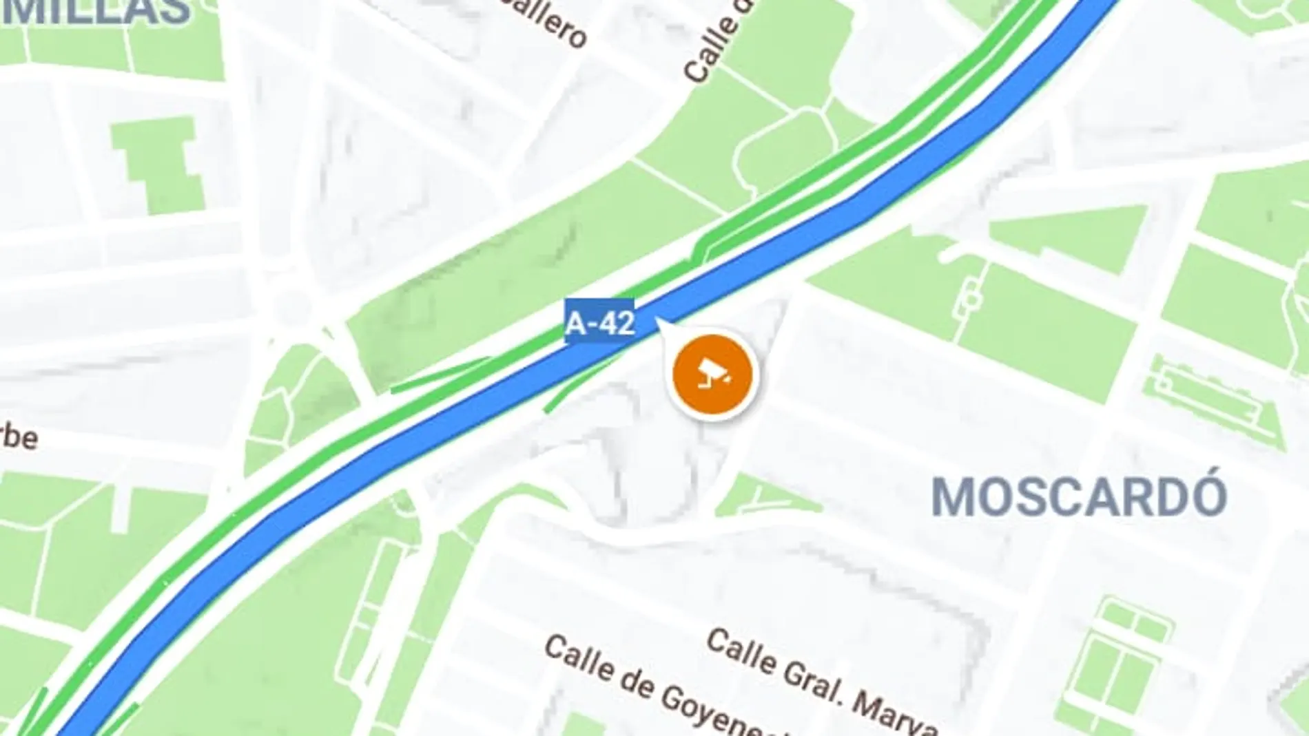Visualiación de radar fijo en 'Google Maps' Visualiación de radar fijo en 'Google Maps'