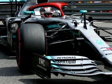 Lewis Hamilton, con el Mercedes Lewis Hamilton, con el Mercedes