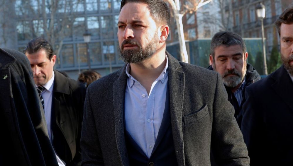 El líder de Vox, Santiago Abascal