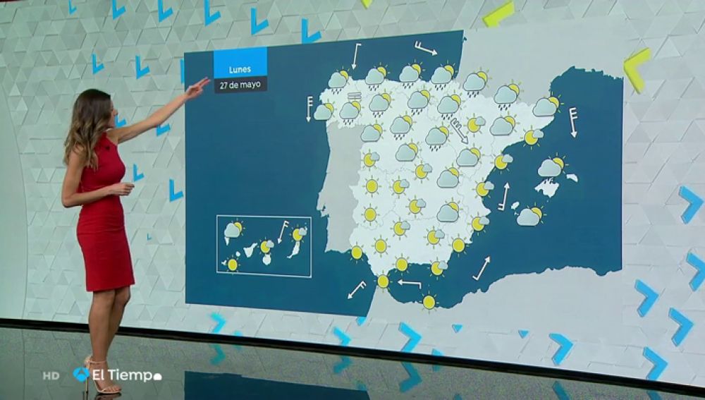 El lunes, tiempo estable en la mayor parte del país, salvo en el Cantábrico y Navarra
