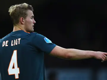 De Ligt, durante un partido con el Ajax De Ligt, durante un partido con el Ajax