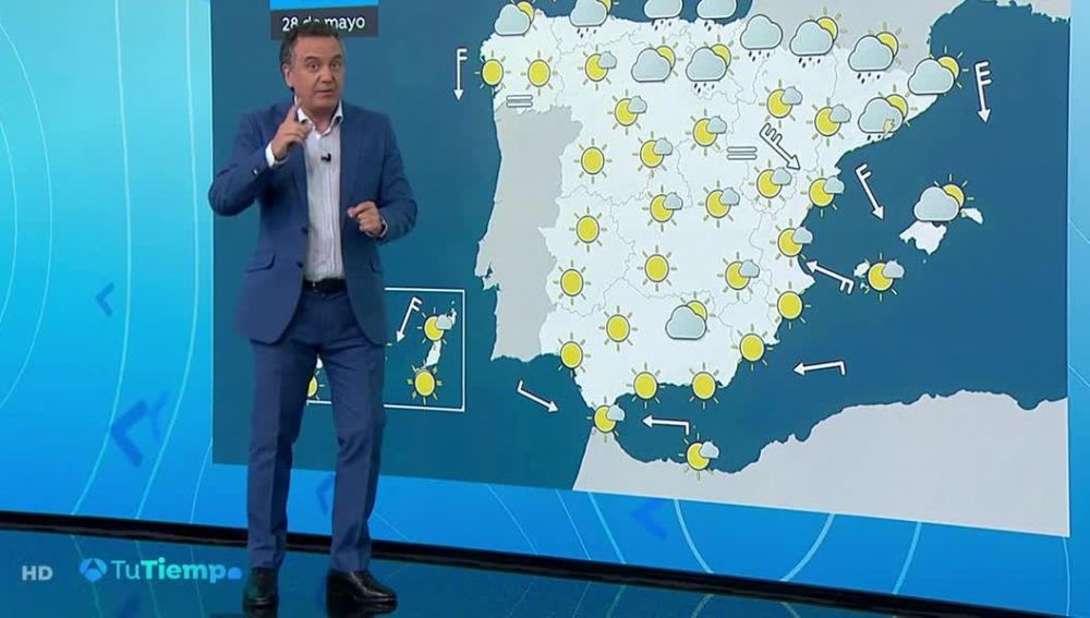 Calor en el sur, más fresco y nubes en el norte este martes