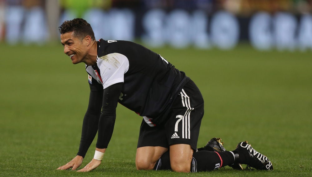 Cristiano Ronaldo, durante un partido con la Juventus