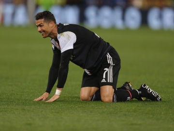Cristiano Ronaldo, durante un partido con la Juventus