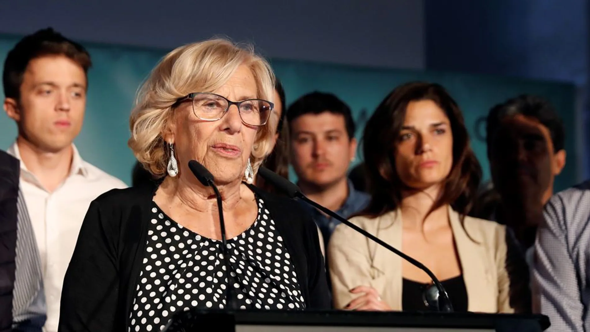 Manuela Carmena ante los medios Manuela Carmena ante los medios