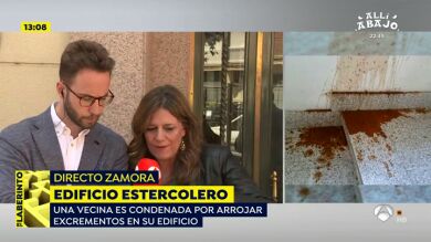 El vídeo de las fechorías de 'la vecina más guarra de España' en su portal de Zamora