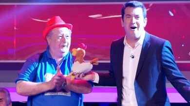 El aplaudido debut como humorista del señor del Tirol con un chiste en '¡Ahora caigo!' 