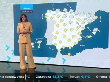 Fresco aún en el norte, con algunas lluvias, y calor en el sur