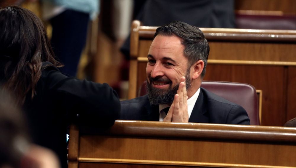 Santiago Abascal, durante la sesión constitutiva del Congreso