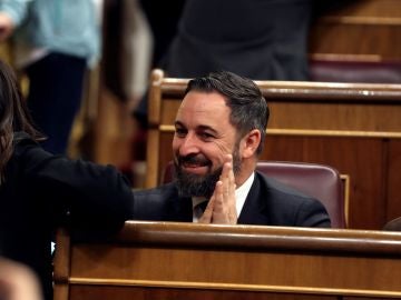 Santiago Abascal, durante la sesión constitutiva del Congreso