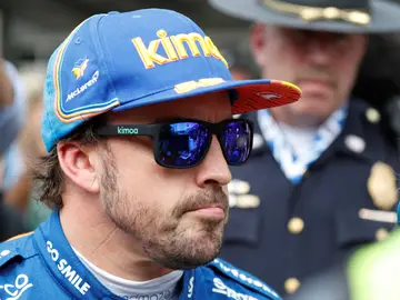 Fernando Alonso antes de una carrera Fernando Alonso antes de una carrera