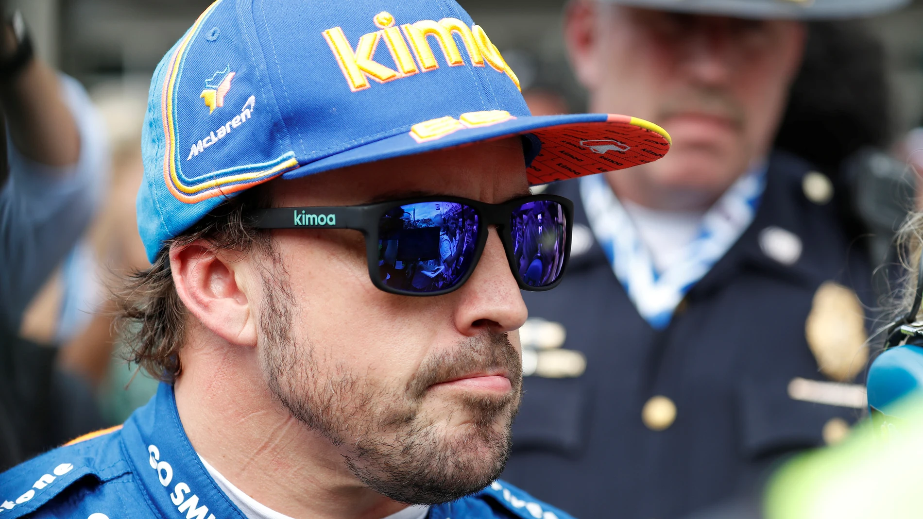 Fernando Alonso antes de una carrera Fernando Alonso antes de una carrera