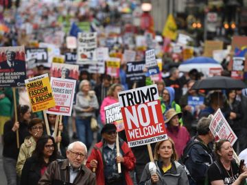 Protestas contra la visita de Trump a Reino Unido Protestas contra la visita de Trump a Reino Unido