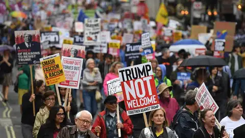 Protestas contra la visita de Trump a Reino Unido Protestas contra la visita de Trump a Reino Unido