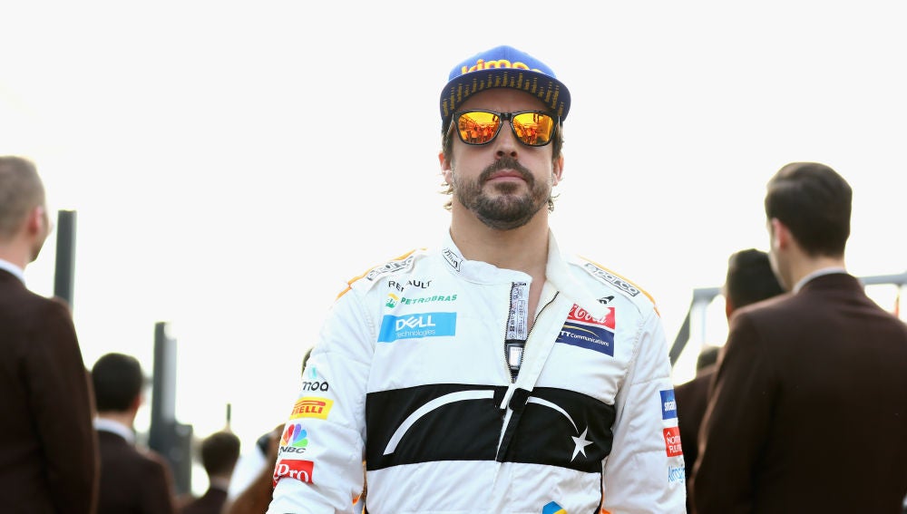 Fernando Alonso, antes de una carrera
