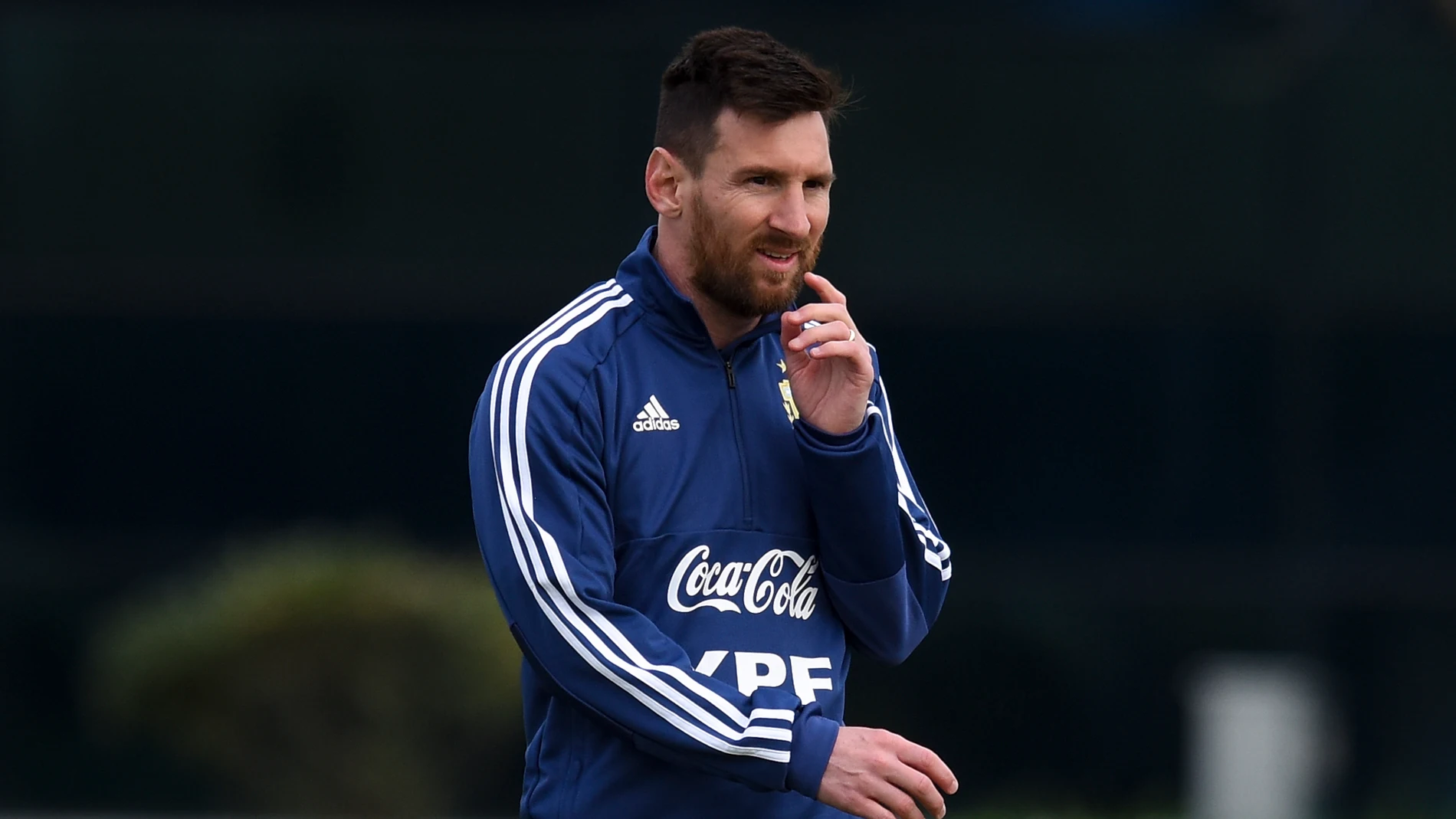 Leo Messi, durante un entrenamiento con Argentina Leo Messi, durante un entrenamiento con Argentina