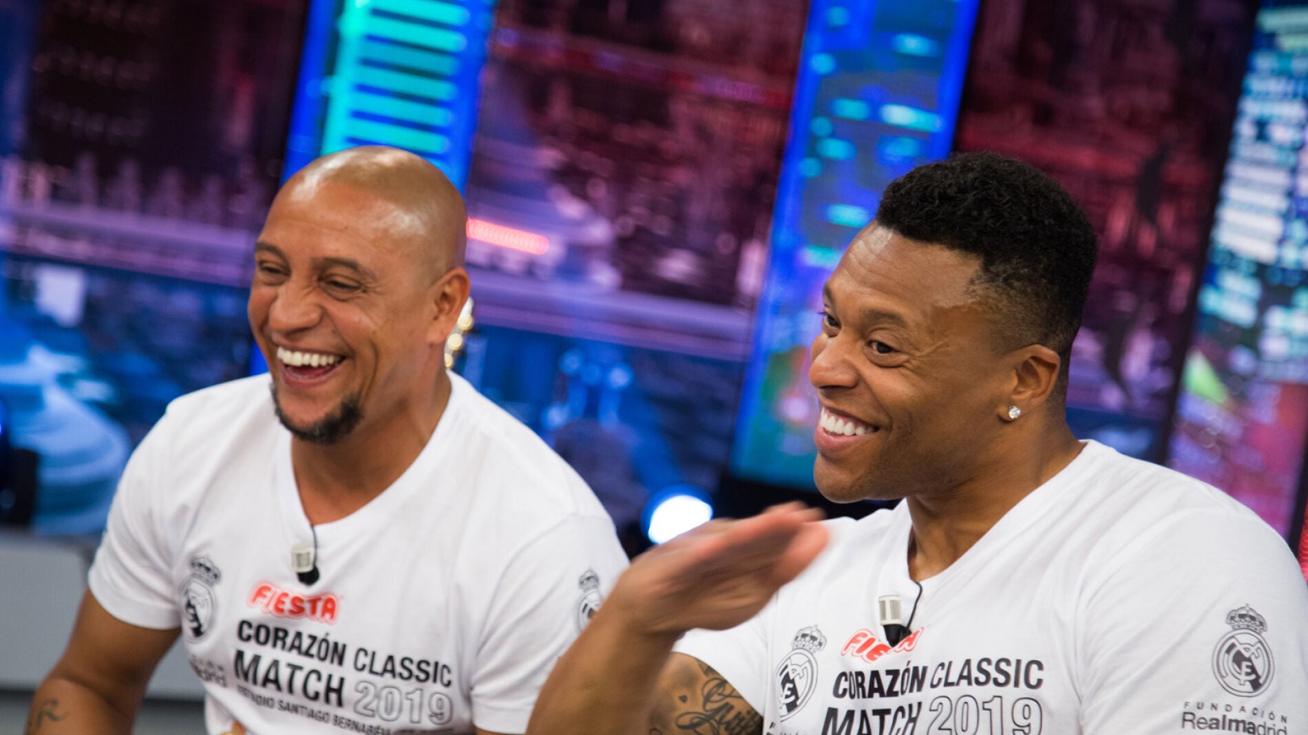 Las entrañables imágenes de Roberto Carlos y Julio Baptista con sus hijos 