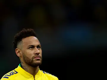 Neymar, durante un partido con Brasil Neymar, durante un partido con Brasil