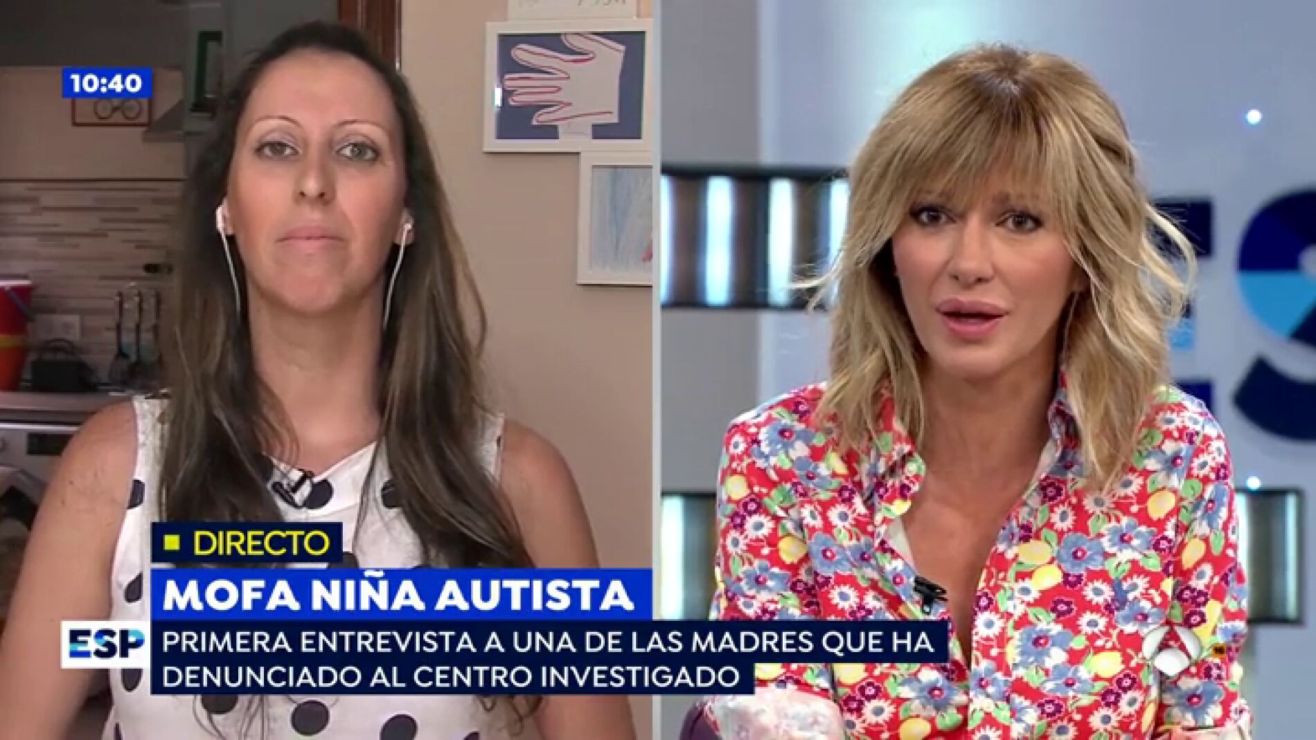 Mofa ni&ntilde;a autista.