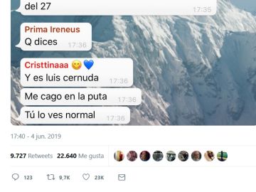 Conversación de WhatsApp viral Conversación de WhatsApp viral