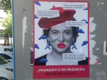 '¿Pasarán o no pasarán?' Empapelan las calles con carteles contra la posible investidura de Colau con el apoyo de Valls '¿Pasarán o no pasarán?' Empapelan las calles con carteles contra la posible investidura de Colau con el apoyo de Valls