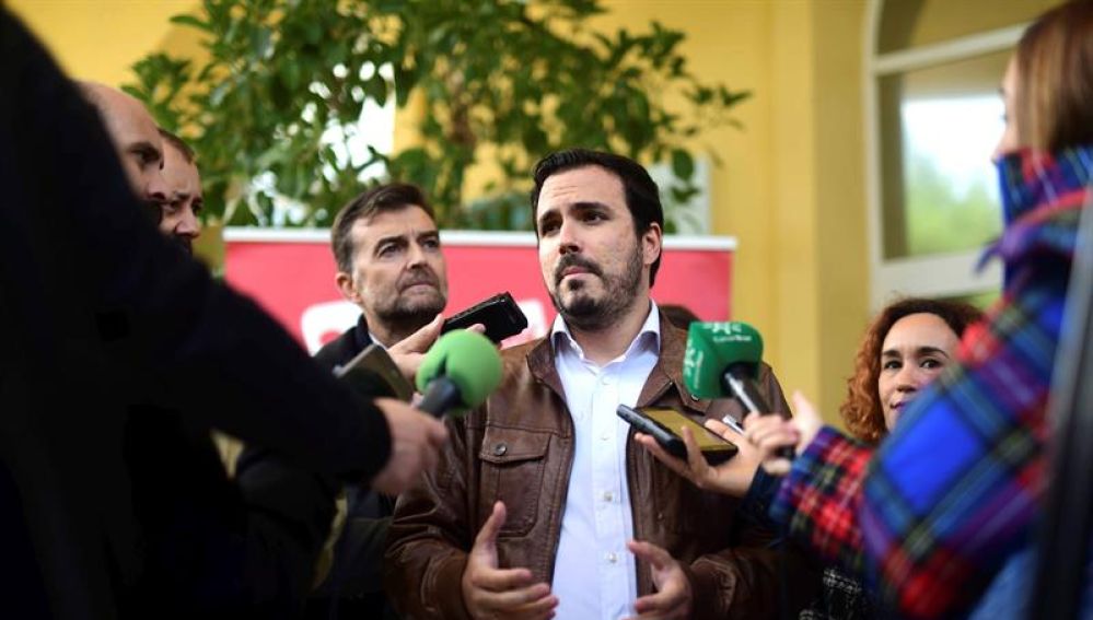 El líder de IU, Alberto Garzón