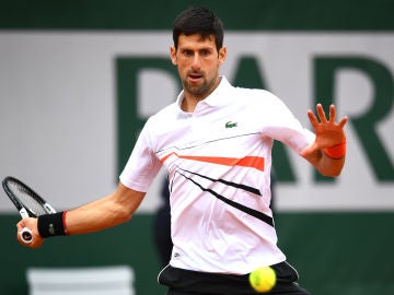 Novak Djokovic, durante un partido en Roland Garros