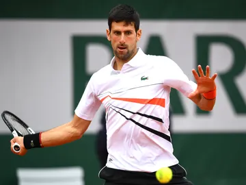 Novak Djokovic, durante un partido en Roland Garros Novak Djokovic, durante un partido en Roland Garros