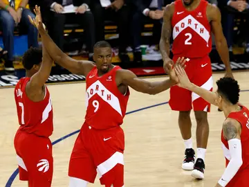 Ibaka, en el partido de los Toronto Raptors Ibaka, en el partido de los Toronto Raptors
