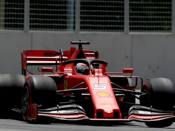 Vettel, a bordo de su Ferrari Vettel, a bordo de su Ferrari