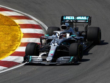 Lewis Hamilton, en el circuito de Canadá