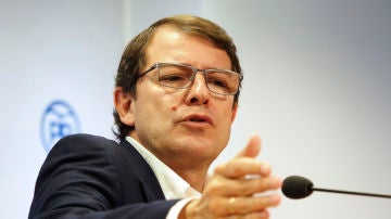 El candidato del PP a la Presidencia de la Junta, Alfonso Fernández Mañueco
