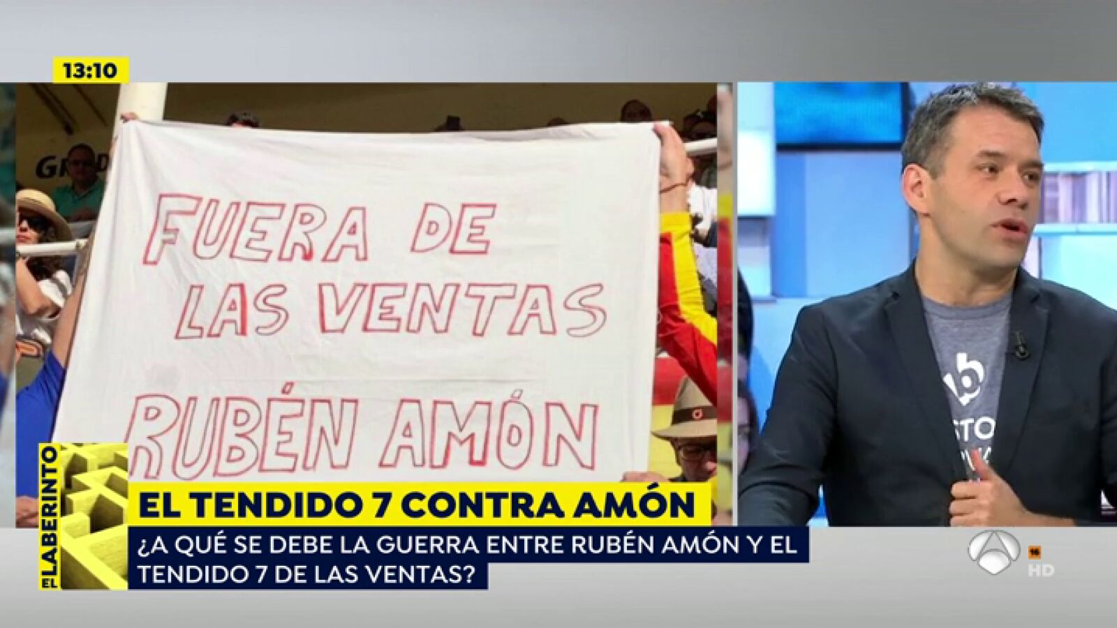 Rubén Amón responde a las críticas de los aficionados taurinos del tendido 7: 