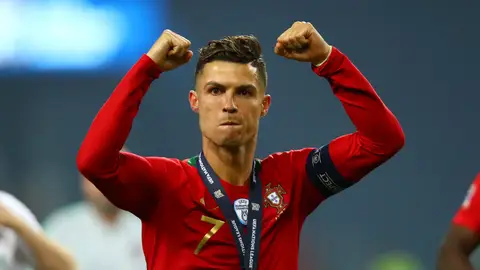 Cristiano Ronaldo, tras ganar la Nations League Cristiano Ronaldo, tras ganar la Nations League