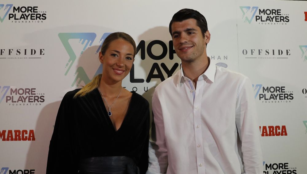 Álvaro Morata y su mujer Alice Campello