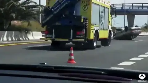 Ocho heridos en varios accidentes que han colapsado la GC-1 Ocho heridos en varios accidentes que han colapsado la GC-1