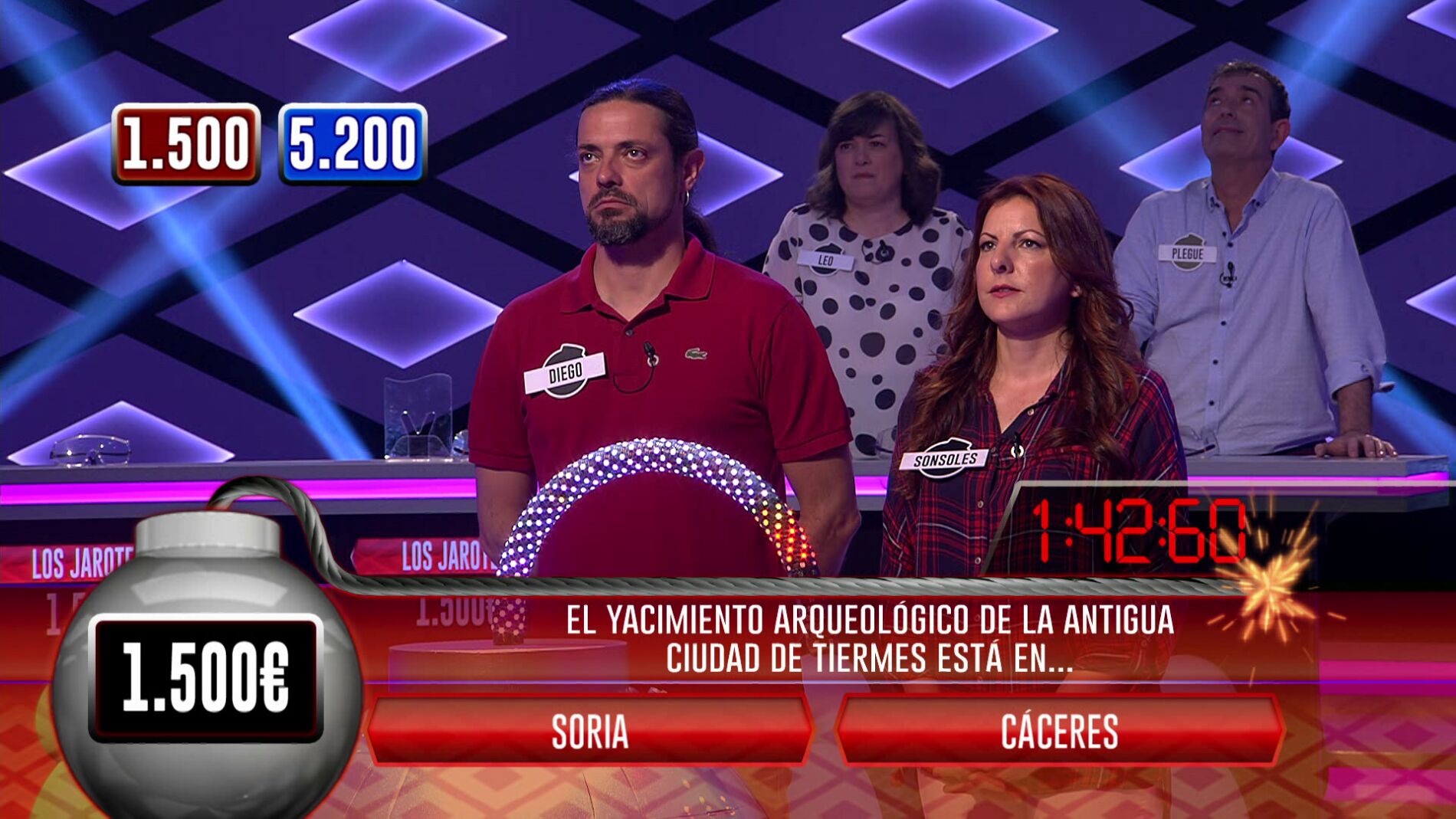 Diego y Sonsoles, rivales de 'Los Lobos', ovacionados por el p&uacute;blico de '&iexcl;Boom!' por esta magn&iacute;fica actuaci&oacute;n