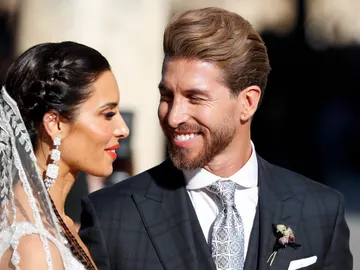 Pilar Rubio y Sergio Ramos en su boda Pilar Rubio y Sergio Ramos en su boda