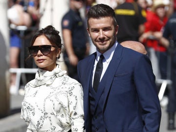 David Beckham y Victoria, en la boda de Sergio Ramos y de Pilar Rubio