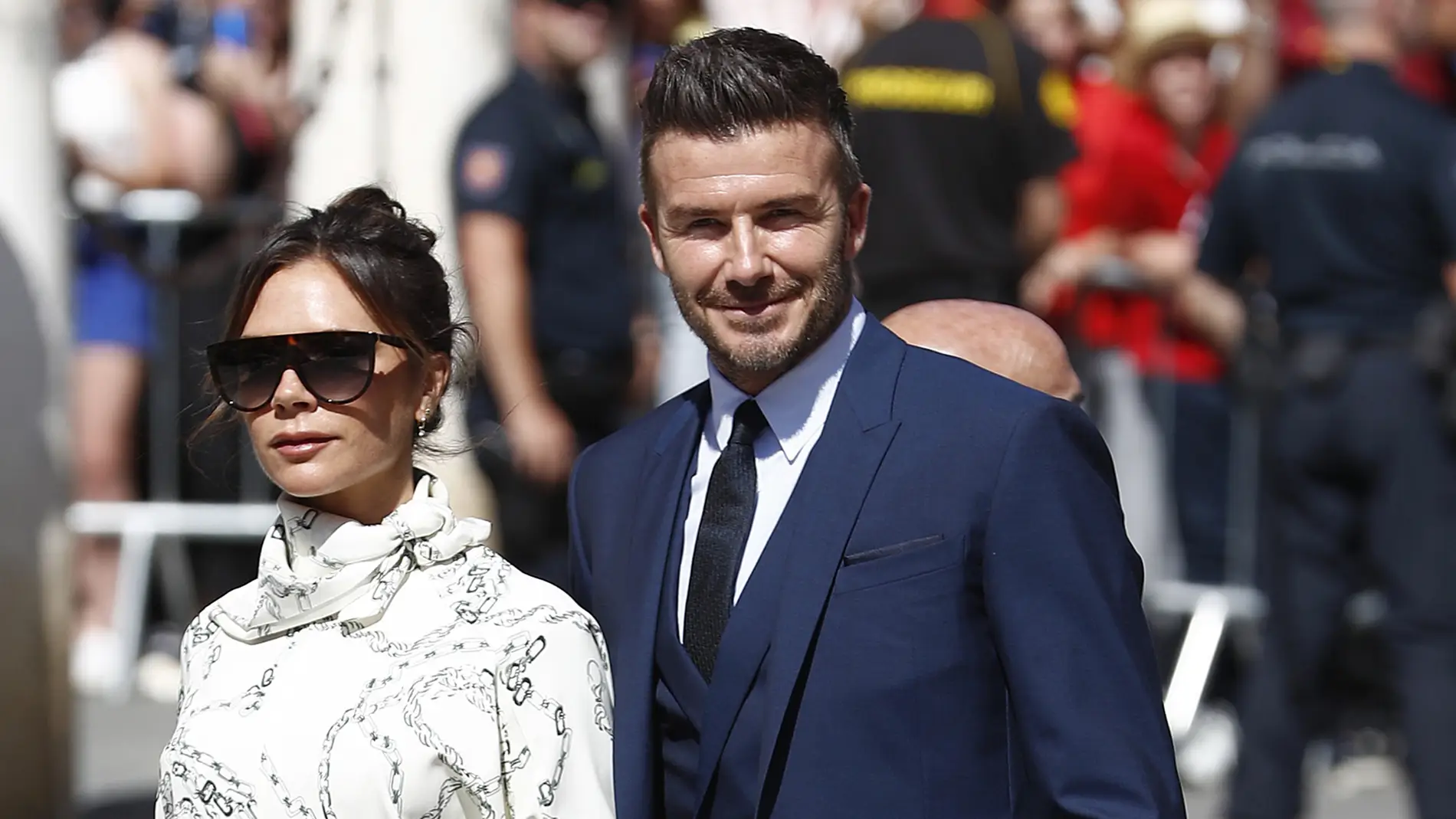David Beckham y Victoria, en la boda de Sergio Ramos y de Pilar Rubio