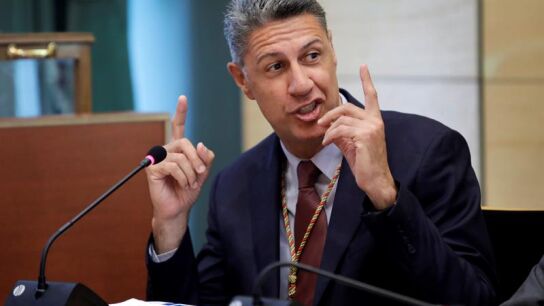 Xavier Garc&iacute;a Albiol, durante la constituci&oacute;n del Ayuntamiento de Badalona