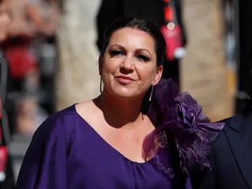 Niña Pastori en la boda de Pilar Rubio y Sergio Ramos Niña Pastori en la boda de Pilar Rubio y Sergio Ramos