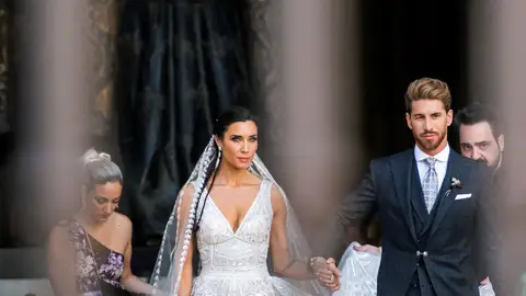Imagen de Pilar Rubio y Sergio Ramos el día de su boda Imagen de Pilar Rubio y Sergio Ramos el día de su boda
