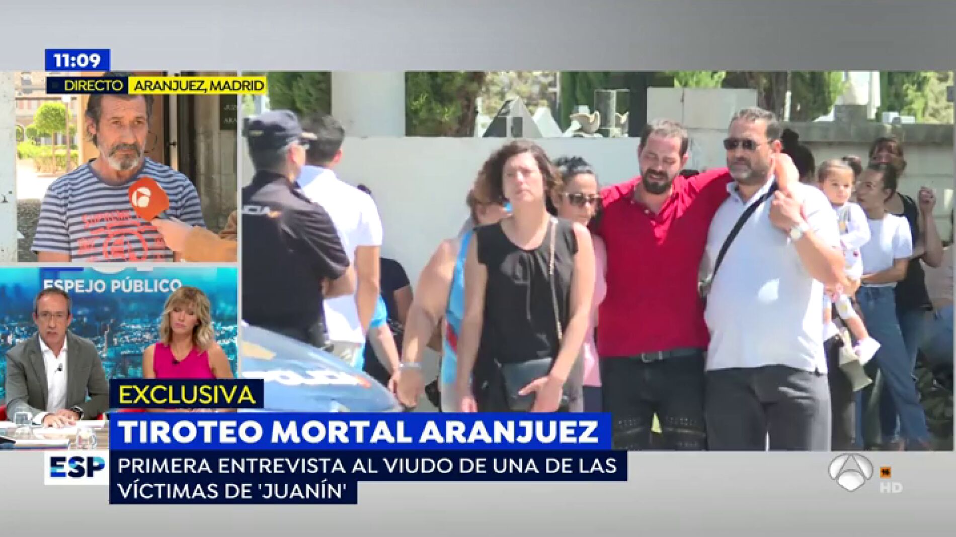 Tiroteo mortal en Aranjuez.