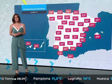 La semana comienza con sol y calor: con temperaturas de hasta 36 grados