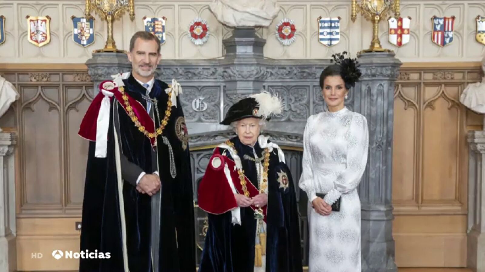 El Rey Felipe VI es investido caballero de la Orden de la Jarretera por la Reina Isabel II