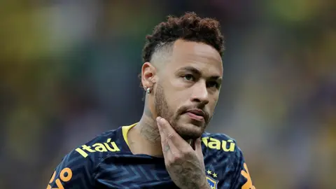 Neymar, durante un partido con Brasil Neymar, durante un partido con Brasil