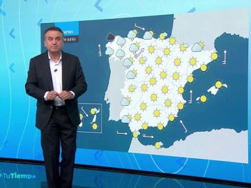 Se mantiene el calor en toda la península, con nubes y lluvias en Galicia Se mantiene el calor en toda la península, con nubes y lluvias en Galicia