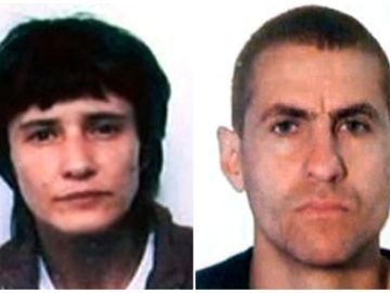  Antón García (d) y Asunción Losada (i), en la clandestinidad desde 2006 y que han sido detenidos por la Guardia Civil este fin de semana en Vigo.